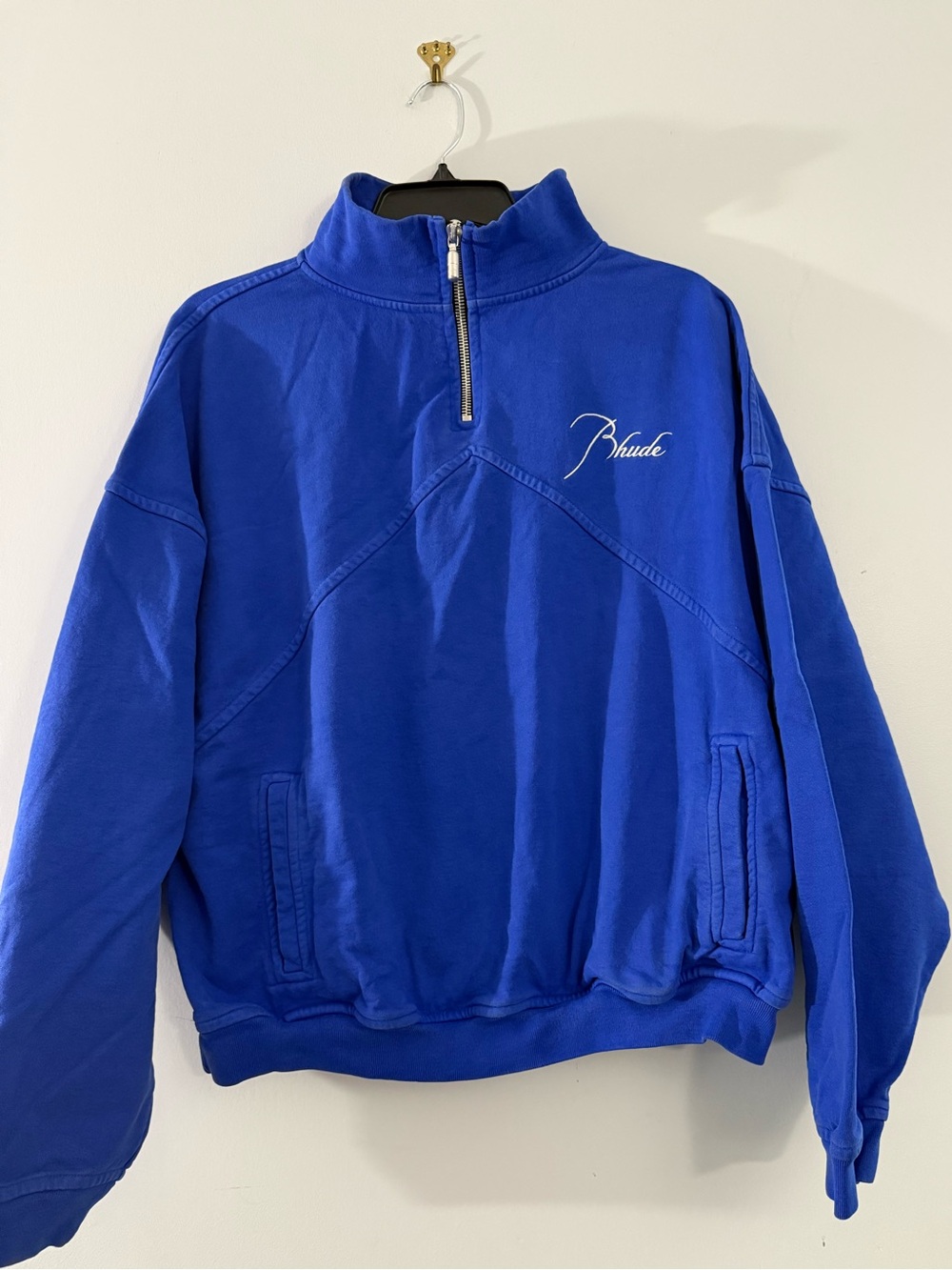 Rhude Electric Blue Pullover Hoodie